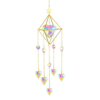 Crystal Wind Chime κρεμαστό φως του ήλιου που παγιδεύει κρεμαστά στολίδια Παράθυρο εσωτερικού χώρου Δώρο γενεθλίων