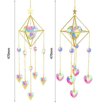 Crystal Wind Chime κρεμαστό φως του ήλιου που παγιδεύει κρεμαστά στολίδια Παράθυρο εσωτερικού χώρου Δώρο γενεθλίων