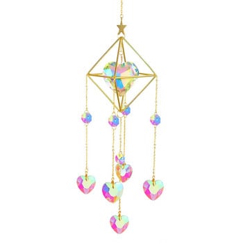 Crystal Wind Chime κρεμαστό φως του ήλιου που παγιδεύει κρεμαστά στολίδια Παράθυρο εσωτερικού χώρου Δώρο γενεθλίων