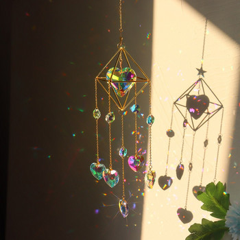 Crystal Wind Chime κρεμαστό φως του ήλιου που παγιδεύει κρεμαστά στολίδια Παράθυρο εσωτερικού χώρου Δώρο γενεθλίων