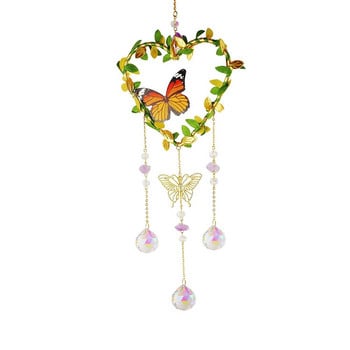 Crystal Wind Chime Στολίδια Κουρτίνες παραθύρου Κρεμαστό Σπίτι Κήπος Κρεμαστό Σπίτι Υπνοδωμάτιο Σαλόνι Διακόσμηση