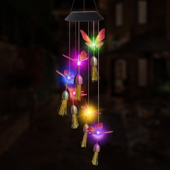 Solar Wind Chimes Solar Wind Chimes Memorial Wind Chimes για Διακόσμηση Φεστιβάλ Εξωτερικού Κήπου