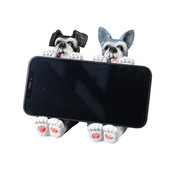 Schnauzer állatfigurák Díszek lakberendezéshez Asztali kiegészítők Asztali dekorációs figurák belső mobiltelefon-tartóhoz