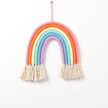 Ταπετσαρίες Rainbow Wall Hanging Ins Nordic Wind Woven Πολύχρωμες Διακοσμήσεις Παιδικού Δωματίου Κρεμαστές τοίχου Διακόσμηση σπιτιού