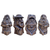 Odin Resin Viking szobor Barbár viking szobor Tyr szobrocska Gyanta szobor beltéri kültéri dekorációs díszekhez