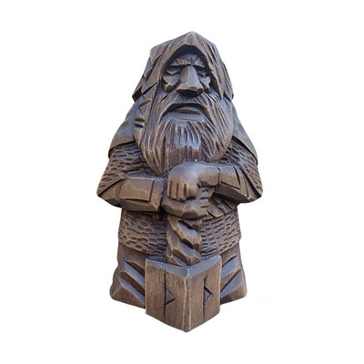 Odin Resin Viking szobor Barbár viking szobor Tyr szobrocska Gyanta szobor beltéri kültéri dekorációs díszekhez