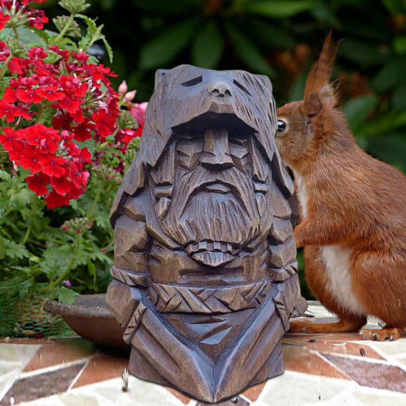 Odin Resin Viking szobor Barbár viking szobor Tyr szobrocska Gyanta szobor beltéri kültéri dekorációs díszekhez