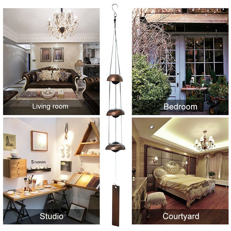 Αίθριο Σπίτι Κήπος Διακόσμηση Wind Chime Σιδερένιο Σαλόνι Εξωτερικό Εσωτερικό Μπαλκόνι Υπνοδωμάτιο σε σχήμα καμπάνας Χαλαρωτικό Ναό Αυλή Αυλή