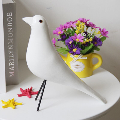 Eames madár dekoráció szobor békegalamb szobor asztali dekoráció kézműves galamb díszek irodai állatfigurák lakberendezés