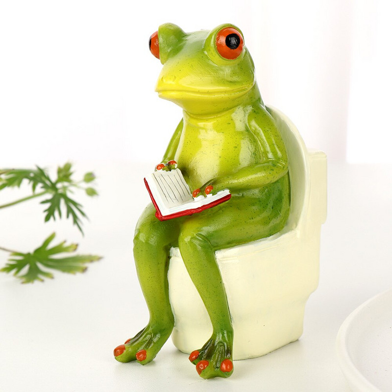 Aranyos kollekció Állat Jóga Béka Tündér Kert Figurák Miniatűr Táj Lakberendezési Kiegészítők Születésnapi ajándék Emléktárgyak
