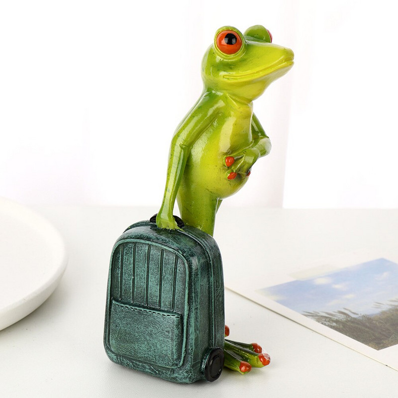 Aranyos kollekció Állat Jóga Béka Tündér Kert Figurák Miniatűr Táj Lakberendezési Kiegészítők Születésnapi ajándék Emléktárgyak