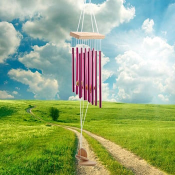 Wood Twelve-Pipe Music Wind Chimes Ειδυλλιακή μουσική Metal Wind Chimes Διακόσμηση κήπου Wind Chimes