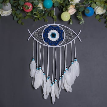 Evil Eye Dream Catcher Tassel Weaving Handmade Craft Christmas Wedding Party Διακοσμητικό μενταγιόν τέχνης Δώρο προμήθειες κήπου