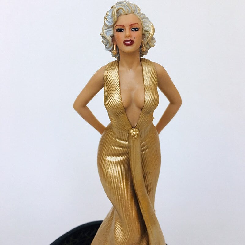 18 cm Marilyn Monroe Model Sexy Ornamente Figura de actiune Statuie PVC Cado de zi de nastere Jucării Model Tort Accesorii pentru decorarea casei