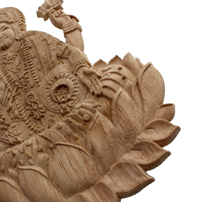 RUNBAZEF faragás natúr fa applikációk bútorszekrényhez festetlen fa díszlécek matrica vintage lakberendezési dekoráció