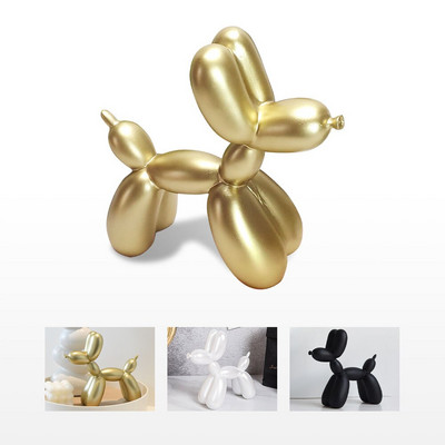 Ρητίνη Dog Crafts Electroplating Balloon Dog Furnishings Διακόσμηση σπιτιού Μοντέρνο Στολίδι επιφάνειας εργασίας σαλονιού με ζώα