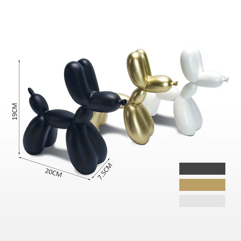 Gyanta Kutya Kézművesség Galvanizálás Léggömb Kutya Lakberendezés Lakásdekoráció Modern nappali Asztali állati dekoráció