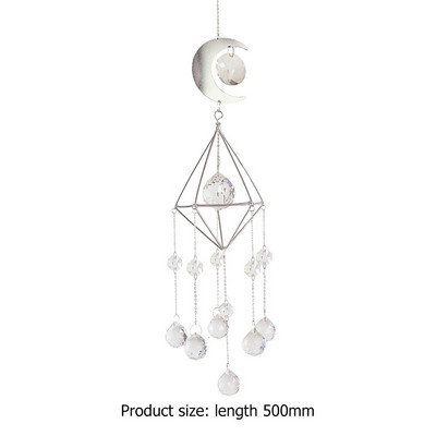 Vēja zvans, kristāla gaismas ķērējs, iekarināms rotājums, amatniecība mājas istabas lustras, dekorēšana dāvanas draugiem ģimenei