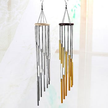 Εσωτερικός εξωτερικός χώρος Wind Chime Bell με 12 σωλήνες αλουμινίου για βεράντα κήπου Βεράντα Διακόσμηση μπαλκονιού Αξεσουάρ διακόσμησης σπιτιού