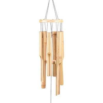 Φυσικό Bamboo Tube Multi Tubes Wind Chimes για Εξωτερική Διακόσμηση Συντονισμένα Κομψά Chimes Decor Καταπραϋντικοί μελωδικοί βαθιοί τόνοι