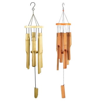 Φυσικό Bamboo Tube Multi Tubes Wind Chimes για Εξωτερική Διακόσμηση Συντονισμένα Κομψά Chimes Decor Καταπραϋντικοί μελωδικοί βαθιοί τόνοι