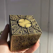 Lament Puzzle Box Lock 2022 Hellraiser 1:1 galvosūkių dėžutė Nuimamas Lament siaubo filmų serijos kubas, pilnai veikiantis adatos atramų modelis