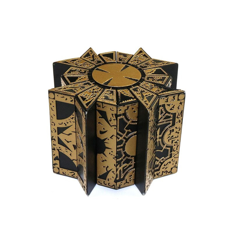 Lament Puzzle Box Lock 2022 Hellraiser 1:1 galvosūkių dėžutė Nuimamas Lament siaubo filmų serijos kubas, pilnai veikiantis adatos atramų modelis
