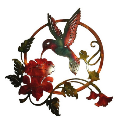 Sienų pakabinimas Dekoracija Geležinis paukštis Skulptūra Sodas Metalo Papuošalai Meno Pakabukas Lauke Namų Miegamojo Svetainės baldai