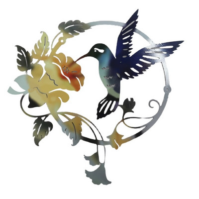 Sienų pakabinimas Dekoracija Geležinis paukštis Skulptūra Sodas Metalo Papuošalai Meno Pakabukas Lauke Namų Miegamojo Svetainės baldai