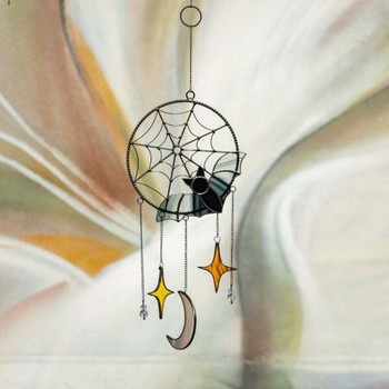 Γοτθικά στολίδια με βαμμένα διακοσμητικά πάνελ με νυχτερίδα σε τοίχο με μάγισσα Pamdemts Κήπος για εξωτερικούς χώρους