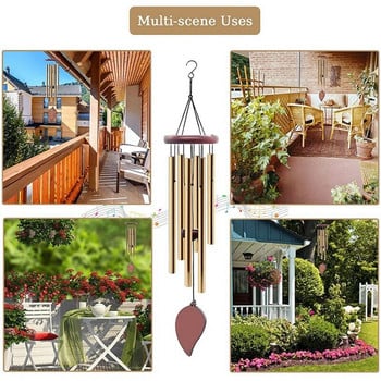 Wind Chimes For Outside, 30Inch Wooden Sympathy Wind Chimes Memorial Wind Chimes For Loss Of Love One Mother Father