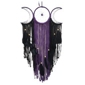 Triple Moon Goddess Macrame zidni viseći Boho Half Moon Large Dream Catcher Decor Home Bedroom Chic Decoration