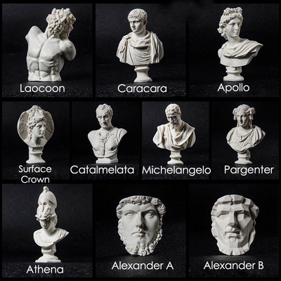 10 tk / komplekt Vaik Kreeka rinnakujuline mütoloogia Kujukesed Käsitöö kaunistused Mini kipsfiguurid Kuju Stereoskoopilised portreed Joonistus Dekoor