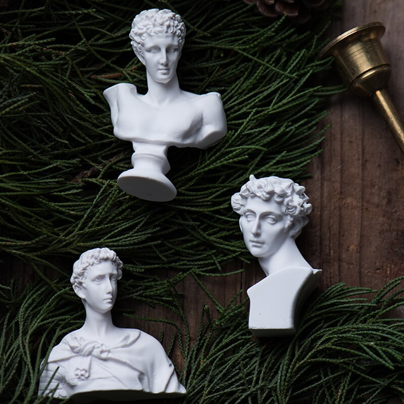 10 vnt / rinkinys Derva Graikijos biustas Mitologija Figūrėlės Rankdarbiai Papuošalai Mini gipso figūrėlės Statula Stereoskopiniai portretai Piešimo Dekoras