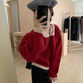 Casual μπλούζα με οβάλ λαιμόκοψη