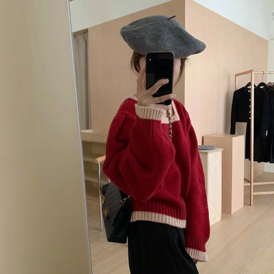 Casual μπλούζα με οβάλ λαιμόκοψη