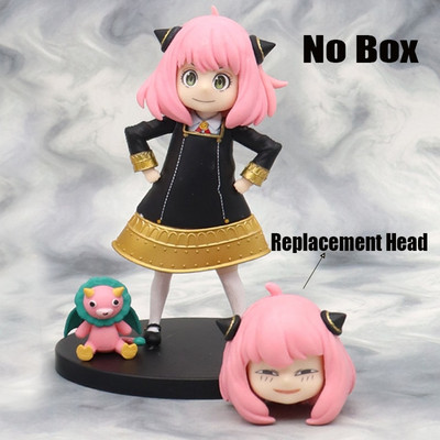 Anime Spy X Family Anya Forger Figure Model Cute Doll PVC Head Replaceable Anya Figurine Collection Στολίδι