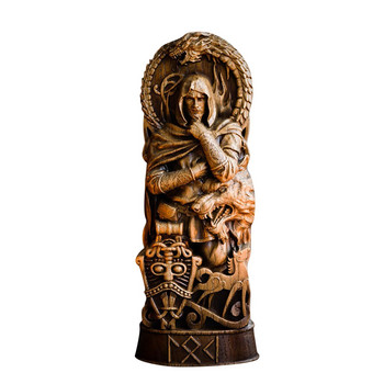 20 см скулптура на гръцки бог Тор Локи Статуя на Один Олтар Фигура Статуя на хиндуистки бог за кола Декорация на дома и градината