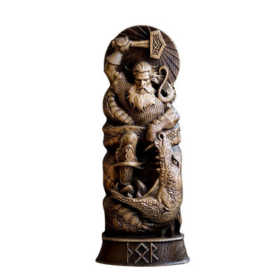 20 cm Sculptură Zeu Grec Thor Loki Odin Statuie Altar Figura Zeu Hindu Statuie Pentru Mașină Casa Grădină Decorare
