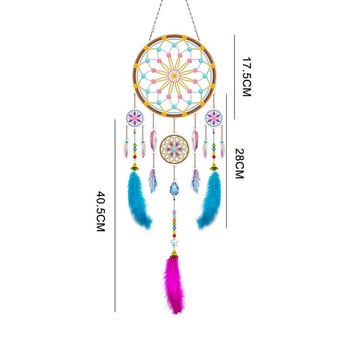 Ζωγραφική με διαμάντια diy dream catcher 5d ζωγραφική με διαμάντια χειροτεχνία διακόσμηση σαλονιού ζωγραφική διαμάντι απλικέ κέντημα