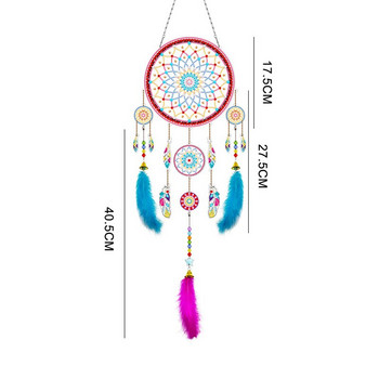 Ζωγραφική με διαμάντια diy dream catcher 5d ζωγραφική με διαμάντια χειροτεχνία διακόσμηση σαλονιού ζωγραφική διαμάντι απλικέ κέντημα