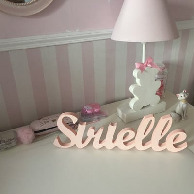 Semne de nume din lemn Decor de perete cu nume copii Litere din lemn Nume din lemn Nume de perete Scrisoare de perete