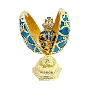 Ρωσικό πασχαλινό αυγό Diamante Στολίδι Μοναδικά στρας σε βασιλικό στυλ