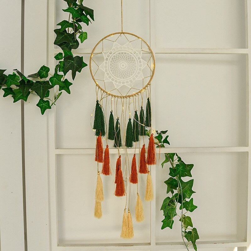 Girl Heart Dream Svetainės puošmena Namų dekoras Bohemiškas kutas Dream Catchers Pakabukas Dreamcatcher Miegamojo apdaila