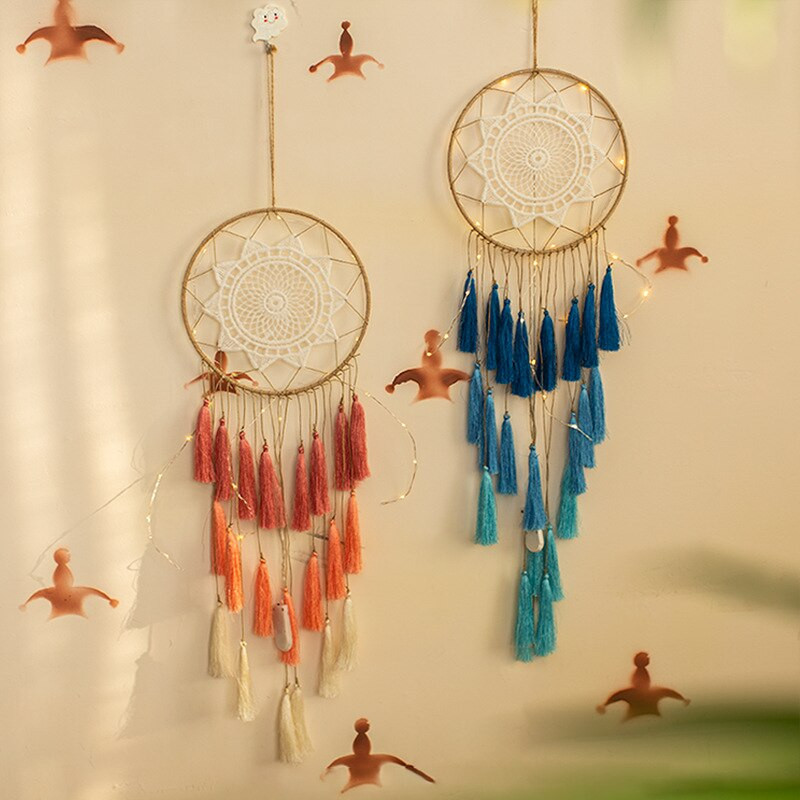 Girl Heart Dream Svetainės puošmena Namų dekoras Bohemiškas kutas Dream Catchers Pakabukas Dreamcatcher Miegamojo apdaila