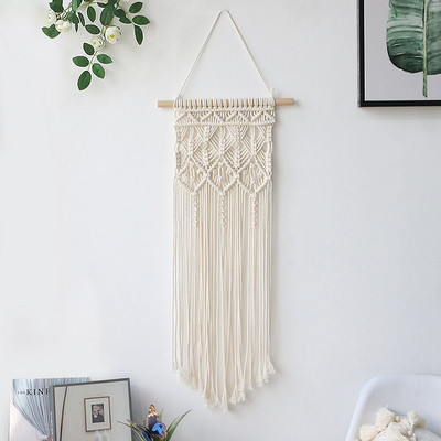 Boho Colorful Leaves Gobelin Bojt fali dekoráció Makramé falakasztó, kézzel készített szövött álomfogó karácsonyi esküvői ajándék