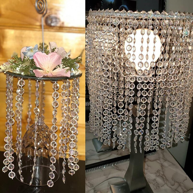 1 tekercs 30 m-es kristálygyöngyök függönyfüzér gyémánt akril kristálygyöngy függönyfüzér függöny barkácsolás esküvői parti dekoráció