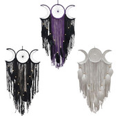 Többszínű Triple Moon Dream Catcher medál függő dísz kézműves otthoni használatra Hálószoba Nappali Bölcsőde fali dekoráció 13ME