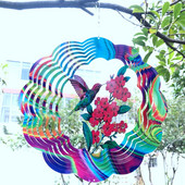 3D въртящи се вятърни камбанки от неръждаема стомана Wind Spinner Bell за декор на стаята Естетична градинска декорация Външни висящи вятърни камбанки