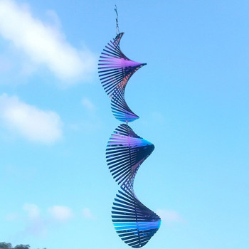 3D Περιστρεφόμενο Wind Spinner Διακόσμηση κήπου Μενταγιόν εξωτερικού χώρου για το σπίτι Μπαλκόνι Wind Chimes Κρεμαστά Διακοσμητικά Σετ διακόσμησης σπιτιού